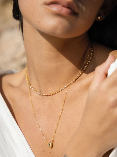 Next Ottoman Hands Gold Tone Marina Heart Pendant Necklace- Buy online at McGrocer