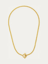 Next Ottoman Hands Thea Gold Tone Snake Chain Necklace with T-Bar- Buy online at McGrocer