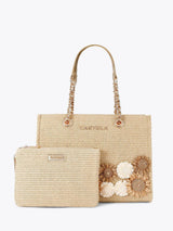 Next Carvela Cream Sorrento Flower Tote Bag- Buy online at McGrocer