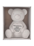 Widdop cream teddy ornament 17cm - British product