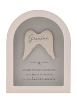 Next Widdop White Arched Framed Plaque Grandma Remembrance Ornament 18cm x 14cm x 3cm- Buy online at McGrocer