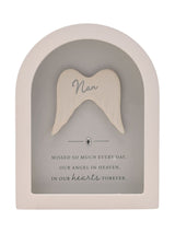 Next Widdop White Arched Framed Nan Ornament Plaque 18cm x 14cm x 3cm- Buy online at McGrocer