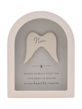 Widdop arched framed plaque Nan ornament 18cm, UK version