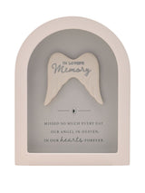 Next Widdop White Arched Framed In Loving Memory Ornament- Buy online at McGrocer
