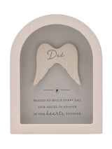 Next Widdop Arched Framed Remembrance Plaque - Dad- Buy online at McGrocer