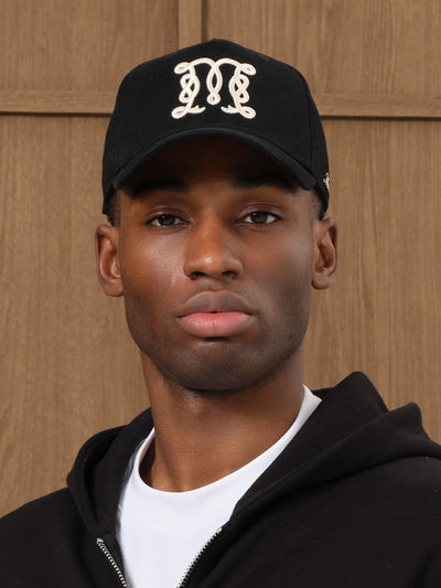 Next MAUVAIS Black Monogram Trucker Cap- Buy online at McGrocer