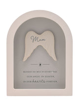 Next Widdop White Arched Framed Mum Remembrance Plaque 18cm- Buy online at McGrocer