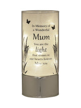 Next Widdop Silver Tube Light Mum Memorial Remembrance Light- Buy online at McGrocer
