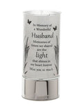 Widdop silver tube light for husband memorial 20cm, imported from the UK