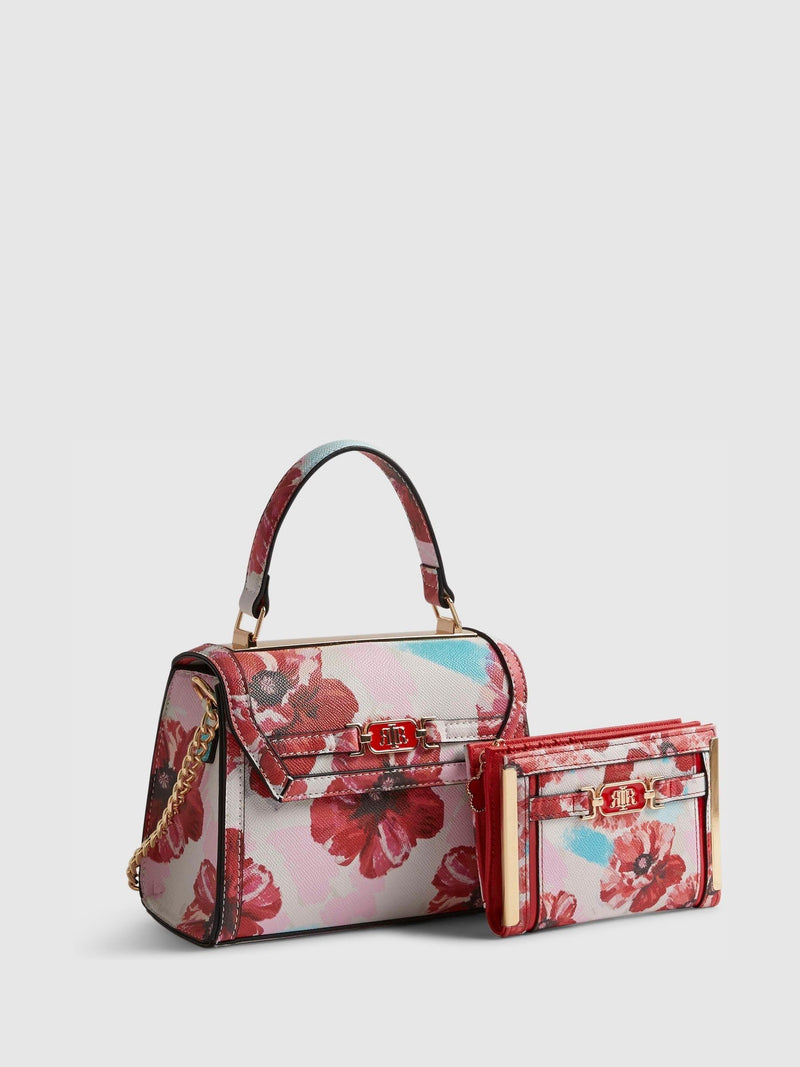 River Island floral tote and purse set, imported from the UK
