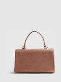 River Island pink faux suede lock front tote bag, UK version