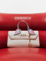 Next River Island White Scarf Charm Tote Bag- Buy online at McGrocer