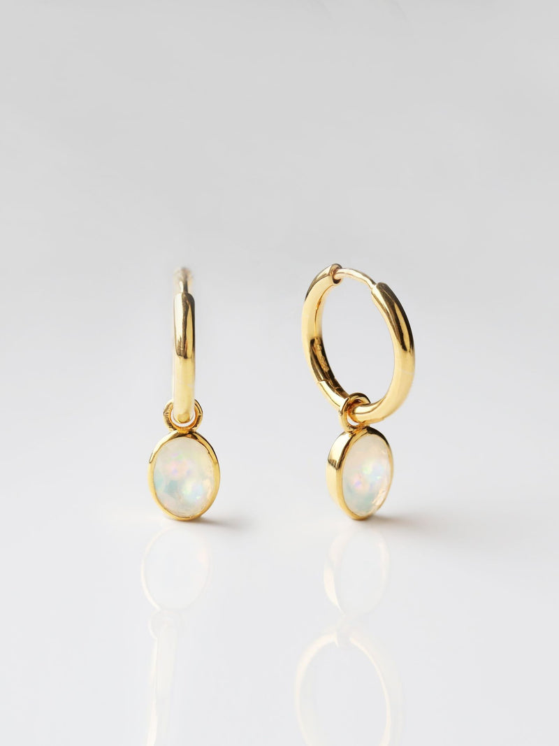 Carrie Elizabeth Ayla Drop Earrings gold vermeil, imported from the UK