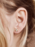 Carrie Elizabeth green amethyst stud earrings (British brand)