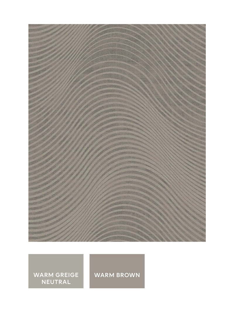 Wallpaper sample taupe A4 Luxe Lucia, imported from the UK