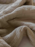 Gallery Home bedspread taupe truffle stitched gauze 260x240cm, UK version