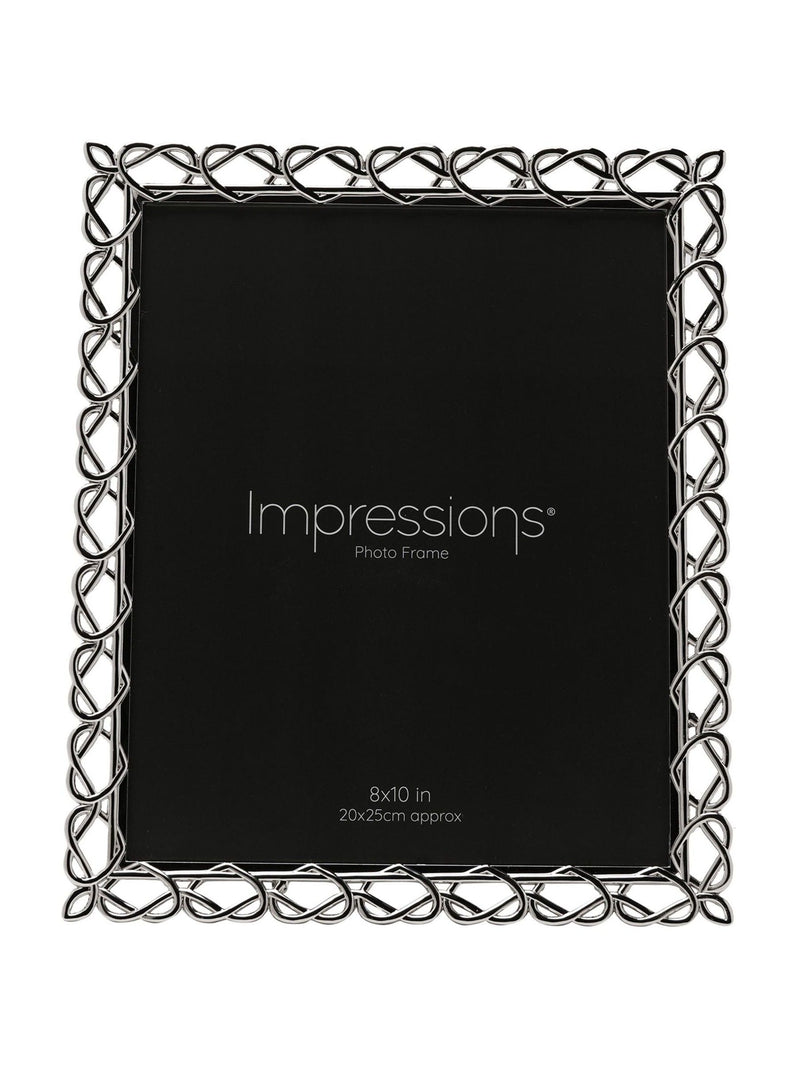 Widdop silver heart design photo frame 8x10 inch, UK version