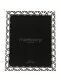Widdop silver heart design photo frame 8x10 inch, UK version