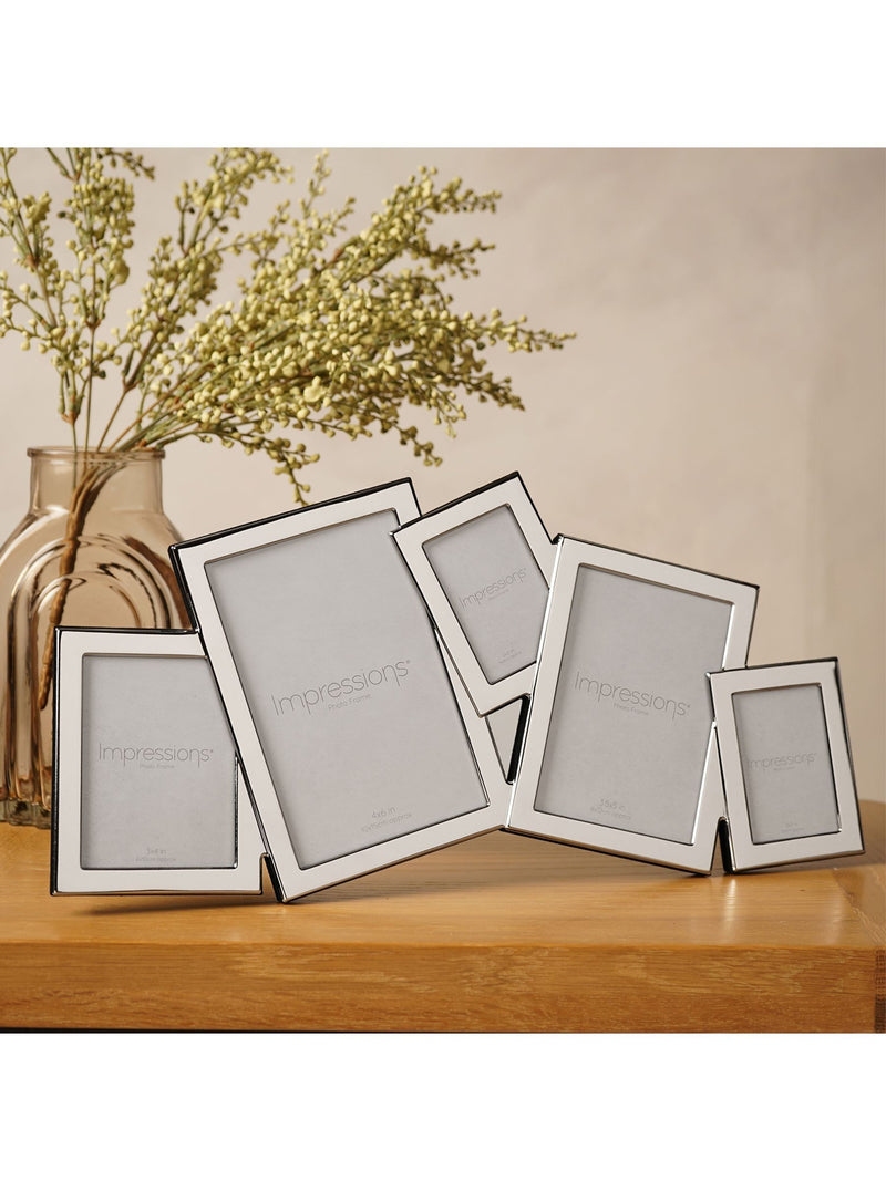 Widdop silver photo frame overlapping - British product