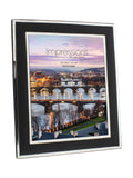 Widdop silverplated photo frame with black mount 8x10, UK version