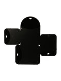 Widdop black multi aperture photo frame set (British brand)