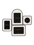 Widdop black multi aperture photo frame set (British brand)