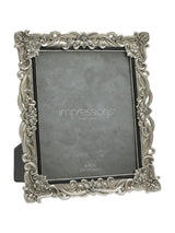 Next Impressions by Juliana Widdop Silver Antique Floral Resin Photo Frame with Crystals- Buy online at McGrocer