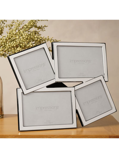 Next Widdop Silver Overlapping Multi Aperture Photo Frame- Buy online at McGrocer