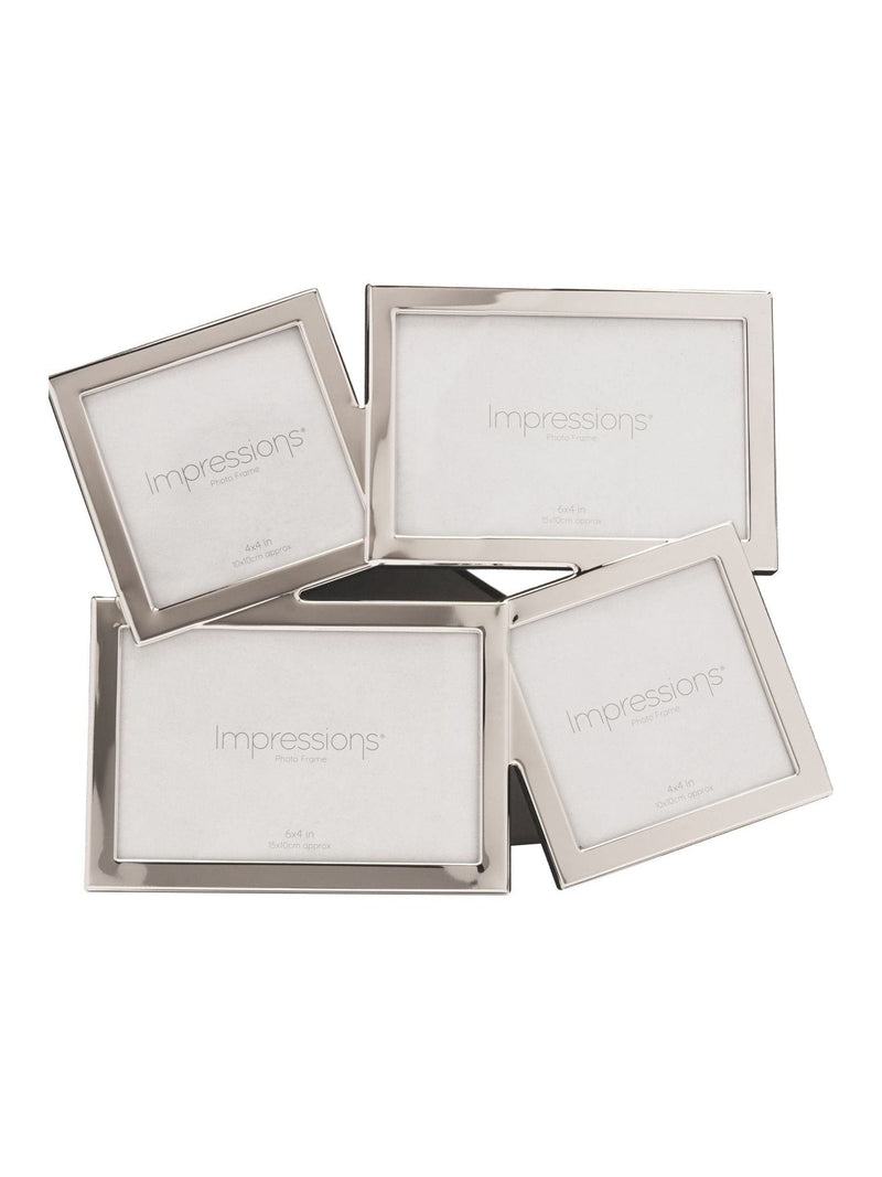 Widdop silver multi aperture photo frame 26x31cm - British product