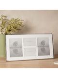 Widdop silver-plated multi-aperture photo frame - British product