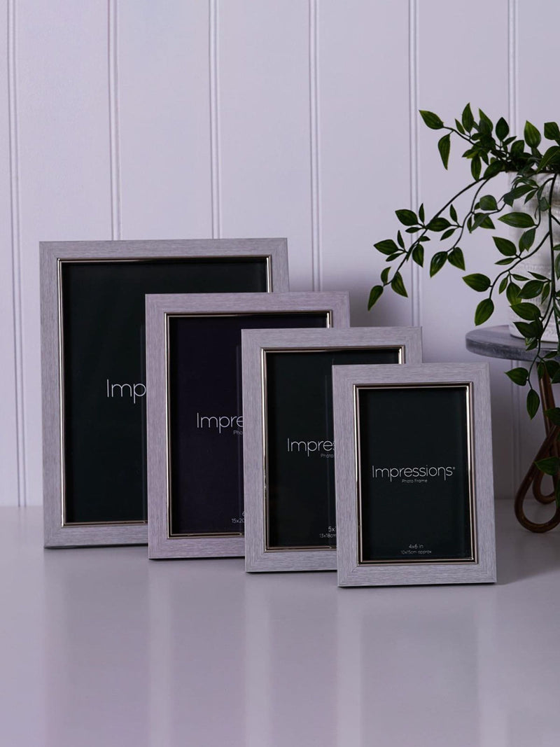 Widdop grey faux wood photo frame 6x8 inch (British brand)