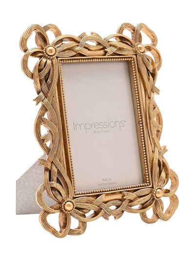 Next Widdop Gold Bowknot Design Resin Photo Frame (4x6)- Buy online at McGrocer