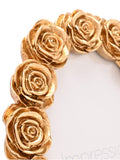 Widdop gold rose oval photo frame 5x7 (British brand)