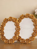 Widdop gold rose oval photo frame 5x7 (British brand)