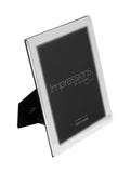 Widdop silver flat edge photo frame 6x8 inches, imported from the UK