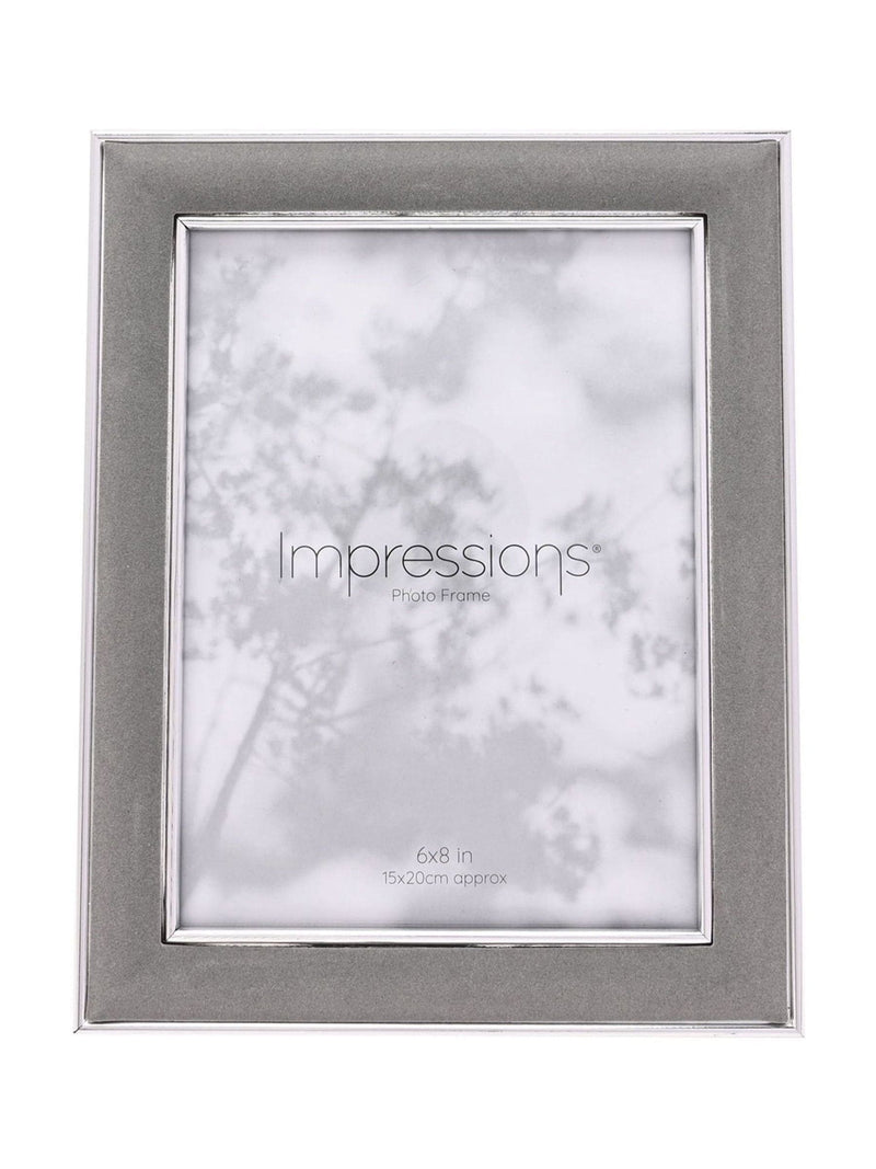 Widdop Grey Photo Frame with Velvet