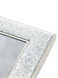 Widdop silver photo frame with glitter band 4x6 inch, imported from the UK