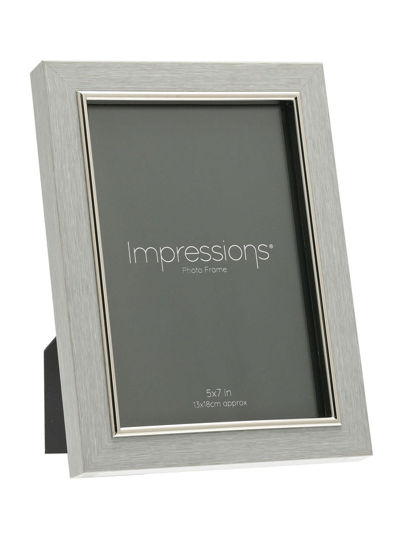 Widdop grey faux wood photo frame 5x7 inch (British brand)