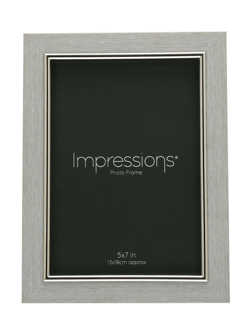 Widdop grey faux wood photo frame 5x7 inch (British brand)