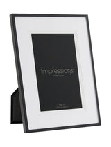 Next Widdop Black Aluminium Photo Frame with White Mount for 4x6 Photos- Buy online at McGrocer