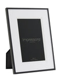 Widdop black aluminium photo frame 4x6 - British product