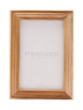Widdop brown wooden photo frame with white trim 4x6 (British brand)