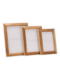 Widdop brown wooden photo frame with white trim 4x6 (British brand)