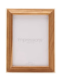 Widdop brown wooden photo frame with white trim (British brand)