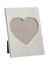 Next Widdop Silver Heart Aperture Plated Photo Frame 5x5- Buy online at McGrocer