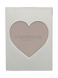 Widdop silver heart aperture photo frame 5x5, UK version