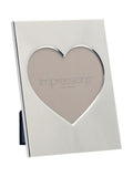 Widdop silver heart aperture photo frame 5x5, UK version