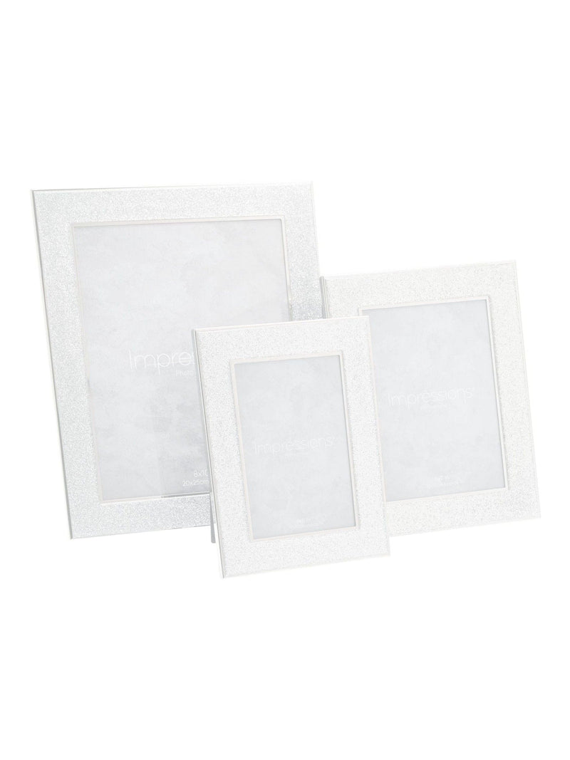 Impressions by Juliana glitter band silver photo frame, imported from the UK