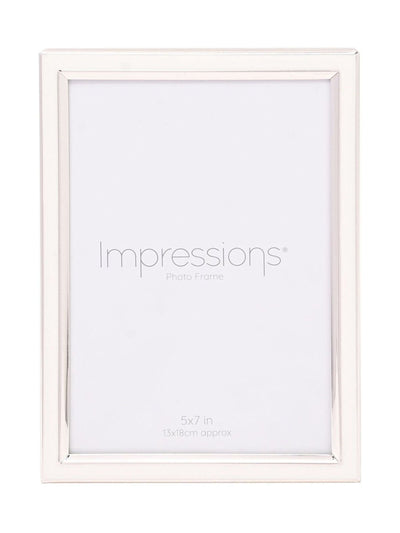 Next Widdop White Silver Plated Photo Frame with Epoxy for 5x7 Photograph- Buy online at McGrocer
