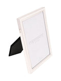 Widdop white silver plated photo frame for 5x7 photos, imported from the UK